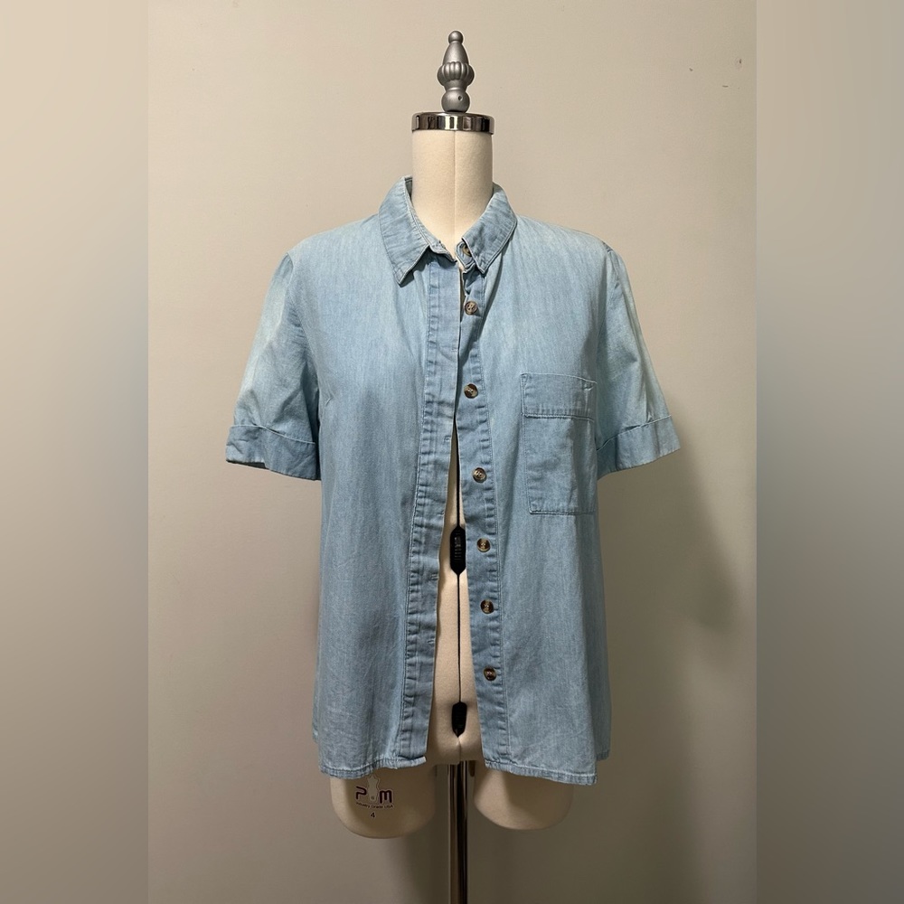 Nectar Clothing Blue Button Up Shirt